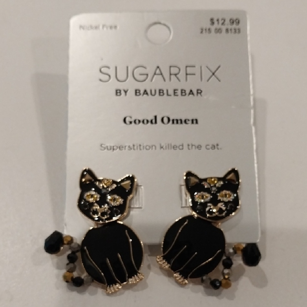 Sugarfix Black Cat Earrings By Baublebar.